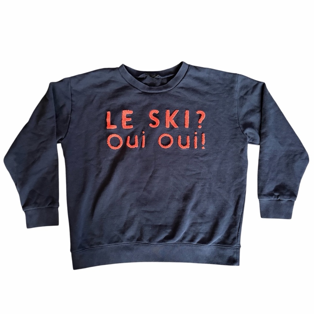 J Crew Navy Ski Sweater